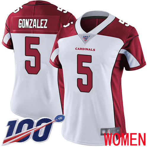 Arizona Cardinals Limited White Women Zane Gonzalez Road Jersey NFL Football #5 100th Season Vapor Untouchable->arizona cardinals->NFL Jersey